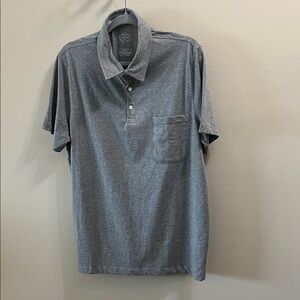 Men's Grey Pocket St. John’s Bay Shirt with Subtle Texture NWT Size L